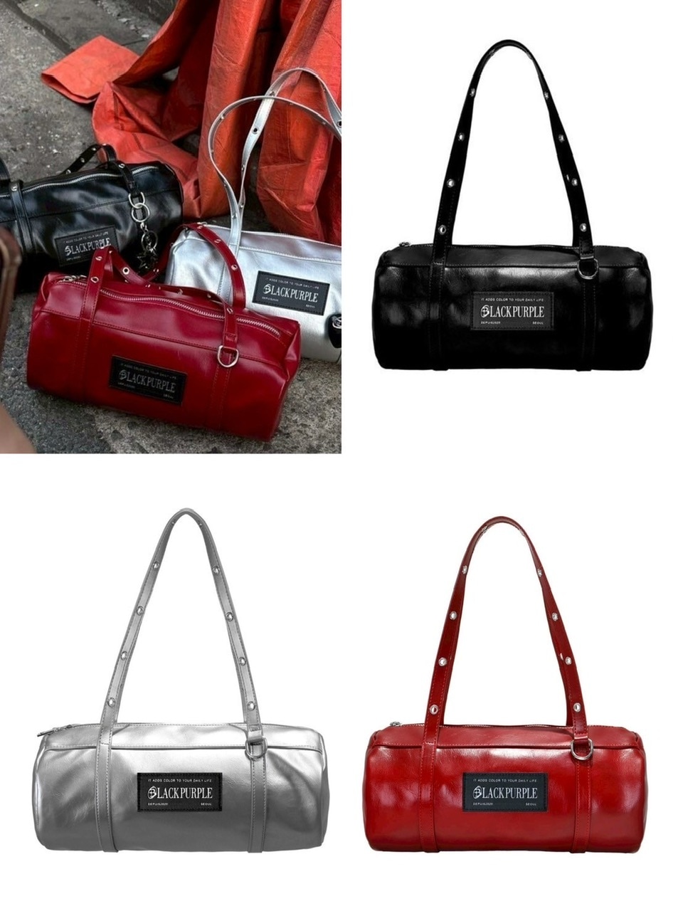 【BLACK PURPLE】Baby Rocco Bag ★韓国人気★ 追跡付 BLACK PURPLE】Baby Rocco Bag | OUR BRAND,BLACK PURPLE