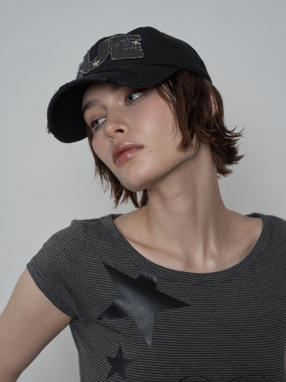 【SETUP-EXE】韓国人気★SUE STAR BALL CAP SETUP-EXE☆韓国☆人気☆SUE STAR BALL CAP キャップ 帽子
