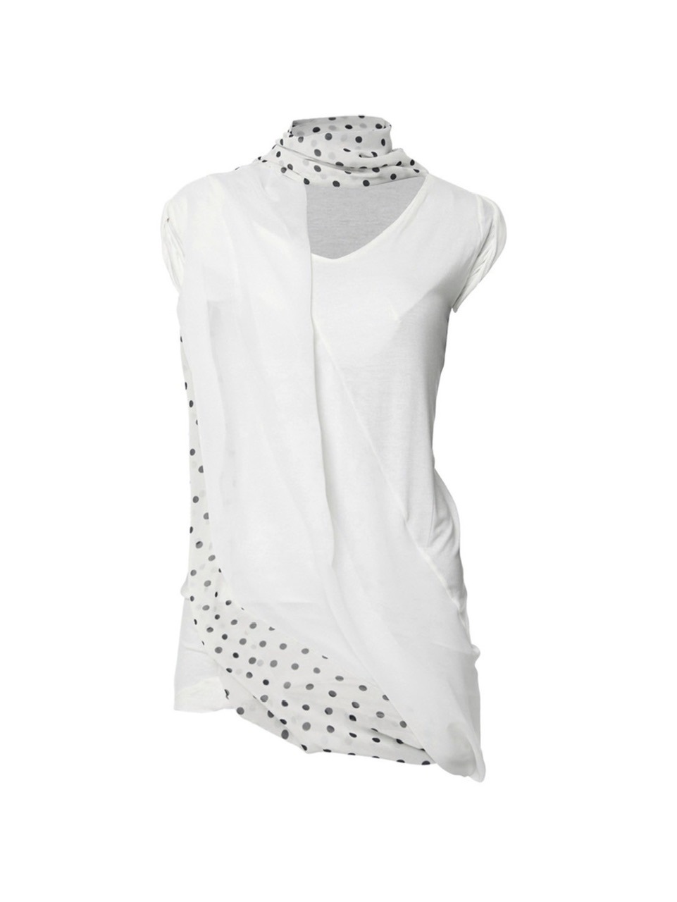 【FLARE UP】 Layered Frill T-Shirt /追跡付 FLAREUP】Layered Dot Scarf T-Shirt | OUR BRAND,FLAREUP