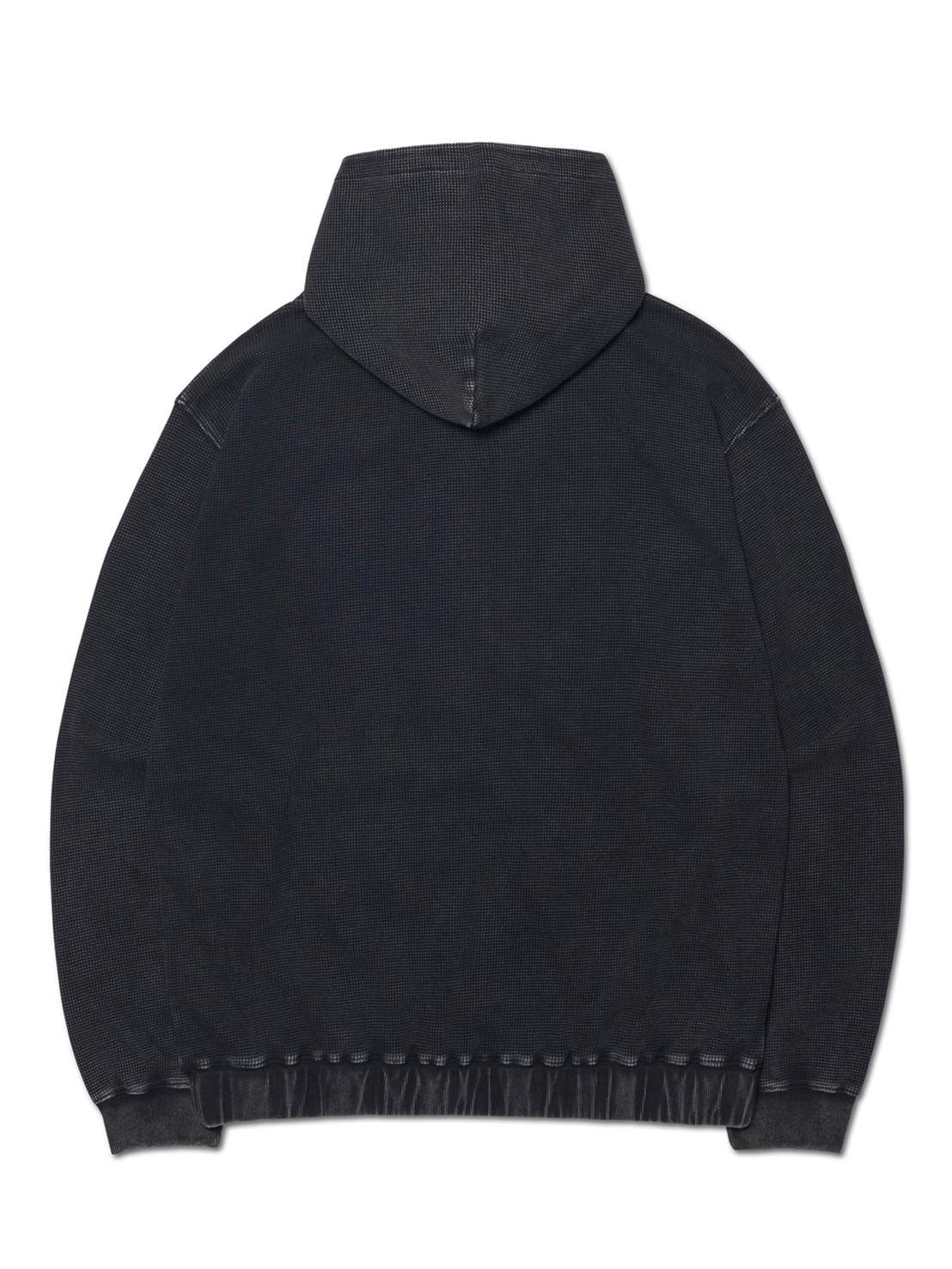 【NOMANUAL】VINTAGE WAFFLE HOODED ZIP-UP 