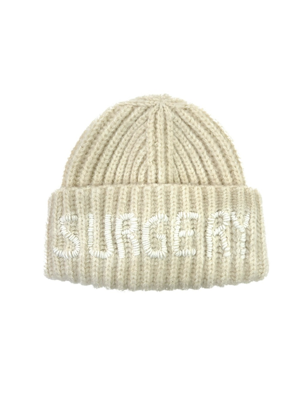 SURGERY】surgery hand stitch embroidery logo beanie / 【サー