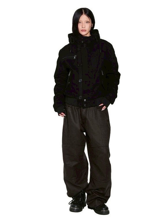 AAKAM】Button Placket Cotton Ma-1 Jacket | OUR BRAND,AAKAM