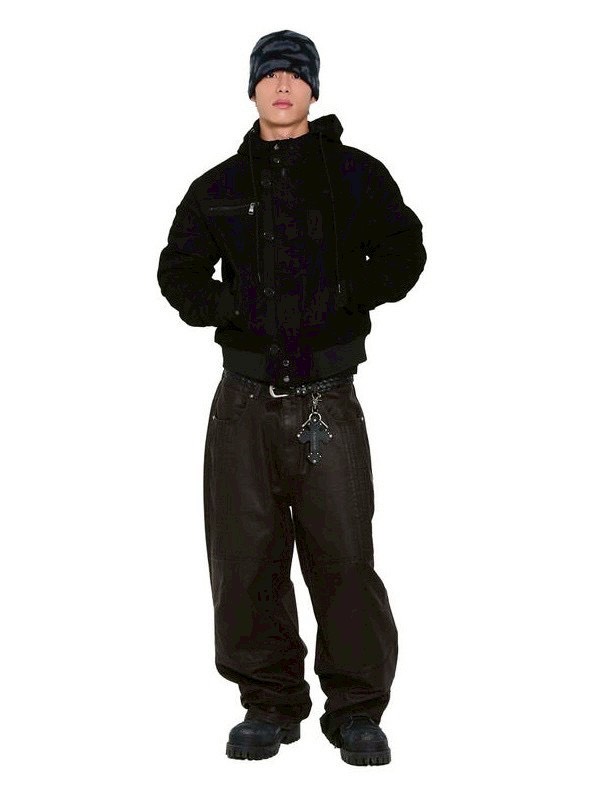 AAKAM】Button Placket Cotton Ma-1 Jacket | OUR BRAND,AAKAM