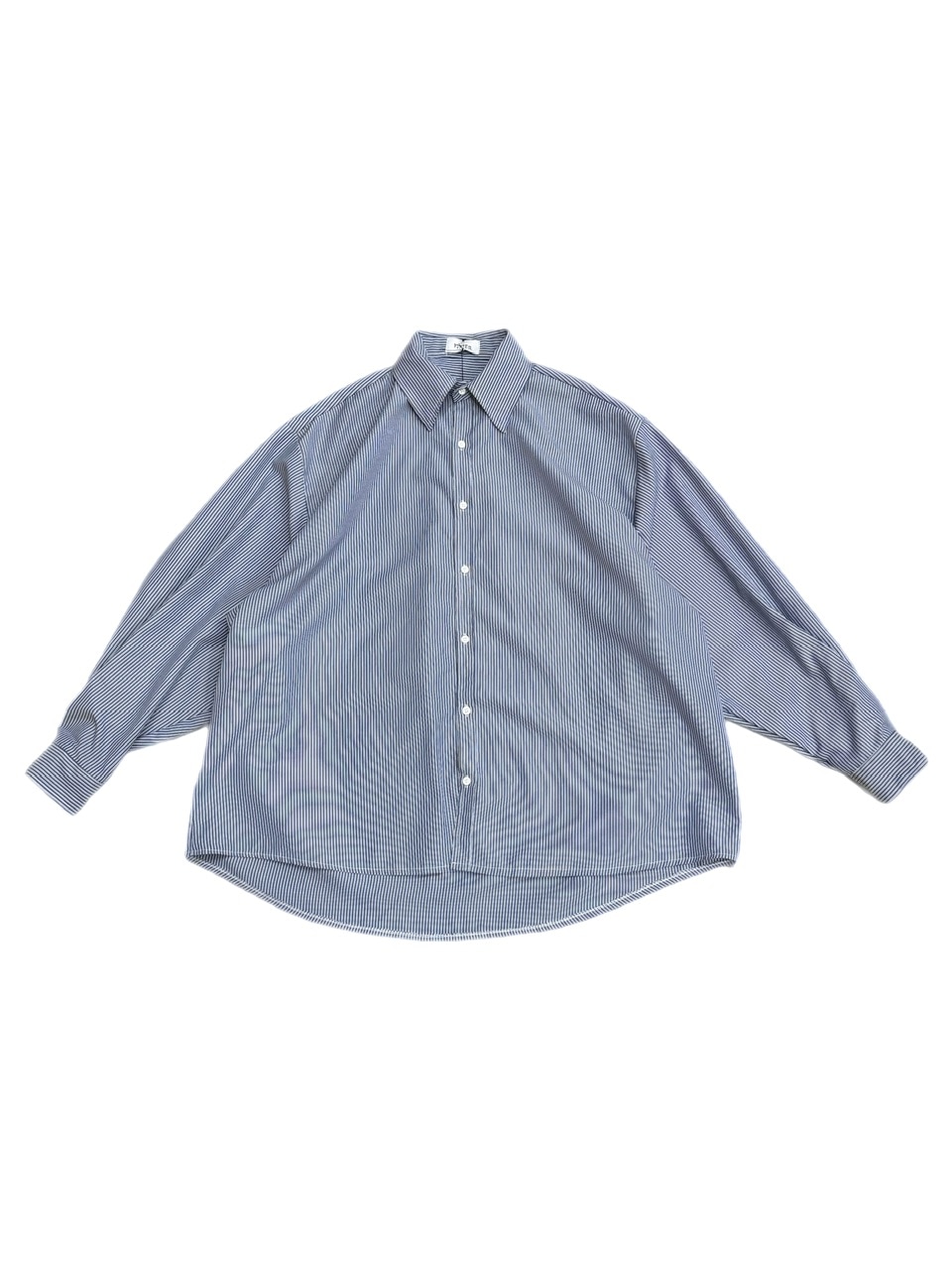 受注制【Chikashitsu +】oversized stripe shirt (2color