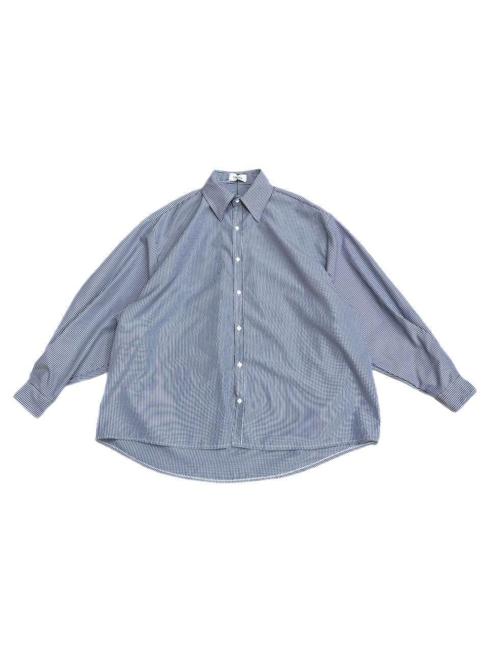 受注制【Chikashitsu +】oversized stripe shirt (2color)