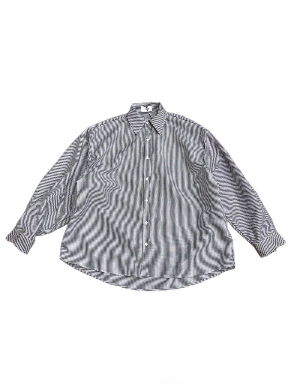 受注制【Chikashitsu +】oversized stripe shirt (2color)