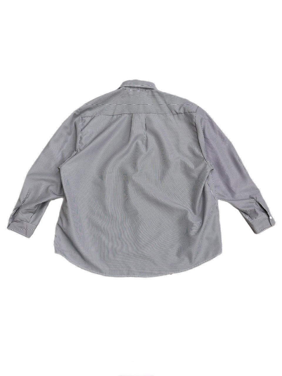 Chikashitsu + CS ストライプシャツ 大阪店WEB限定受注制【Chikashitsu +】cropped stripe shirts