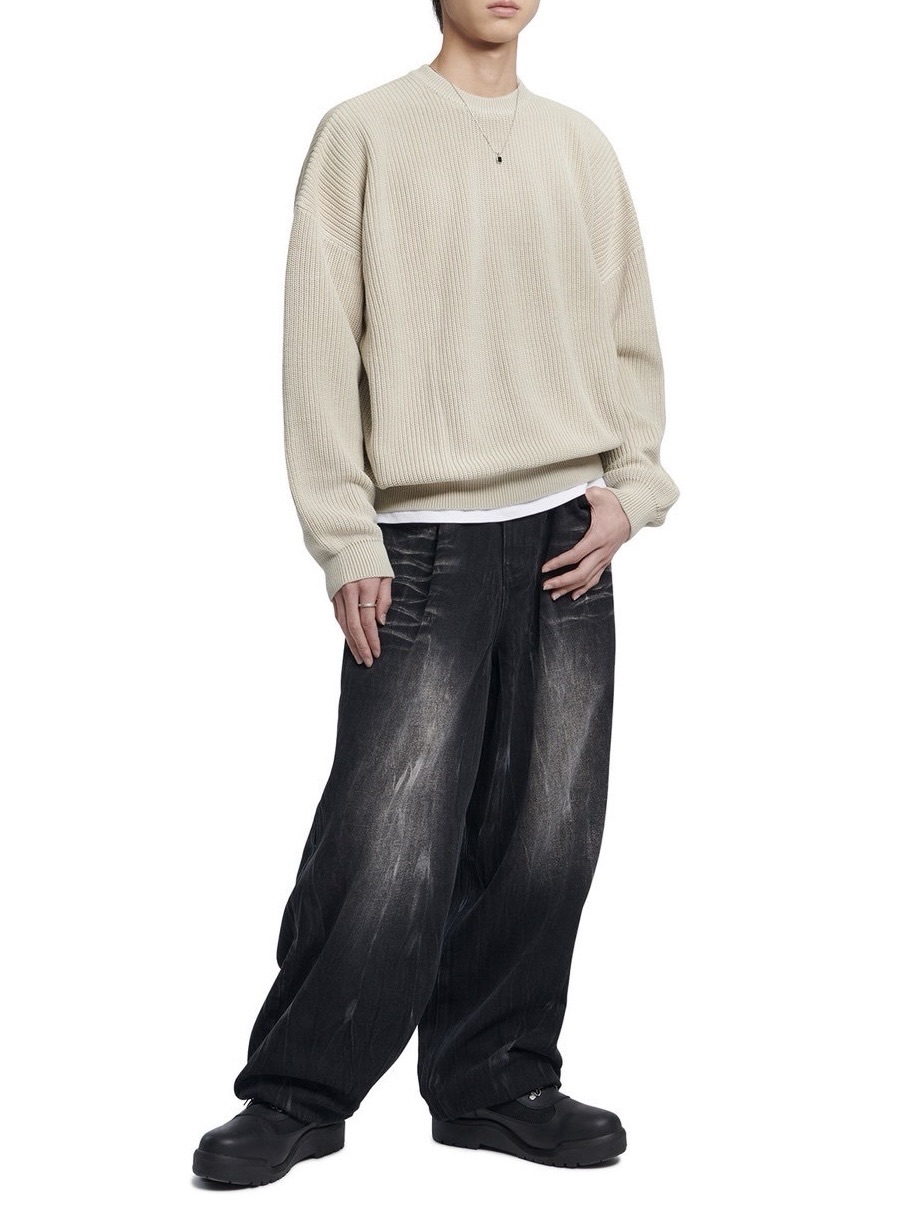 NOMANUAL】SPRAY DYEING KNIT / 【ノーマニュアル】長袖ニット | OUR