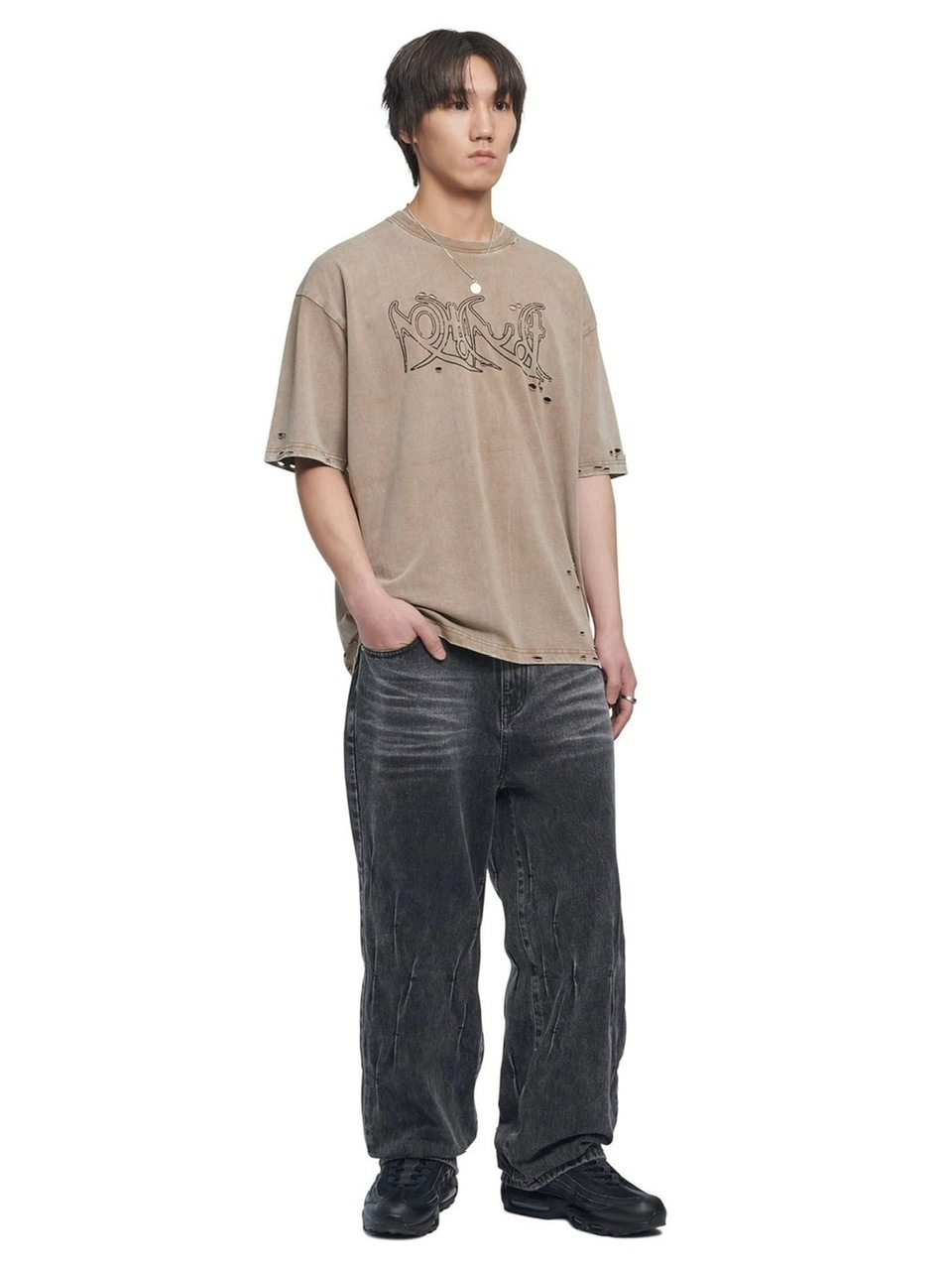 日本未入荷NOMANUALのECDYSIS DAMAGED T-SHIRT 全2色 NOMANUAL】ECDYSIS DAMAGED T-SHIRT | OUR BRAND,NOMANUAL