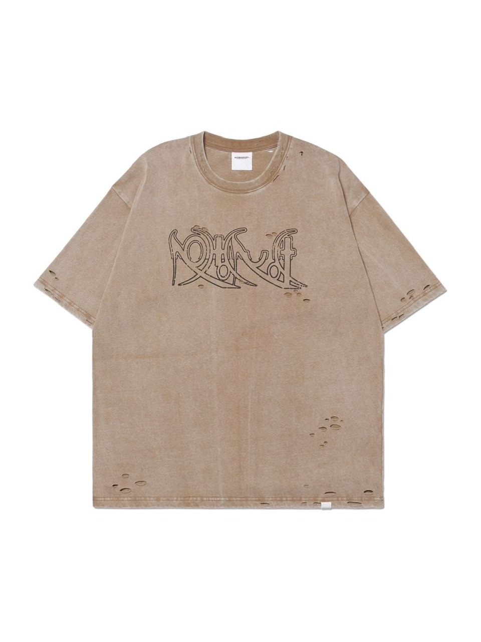 【NOMANUAL】ECDYSIS DAMAGED T-SHIRT