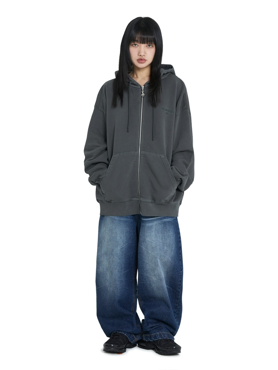 OY/オーワイ』 EMBROIDERED SKETCH DOLLY HOODIE ZIP UP/ エンブ
