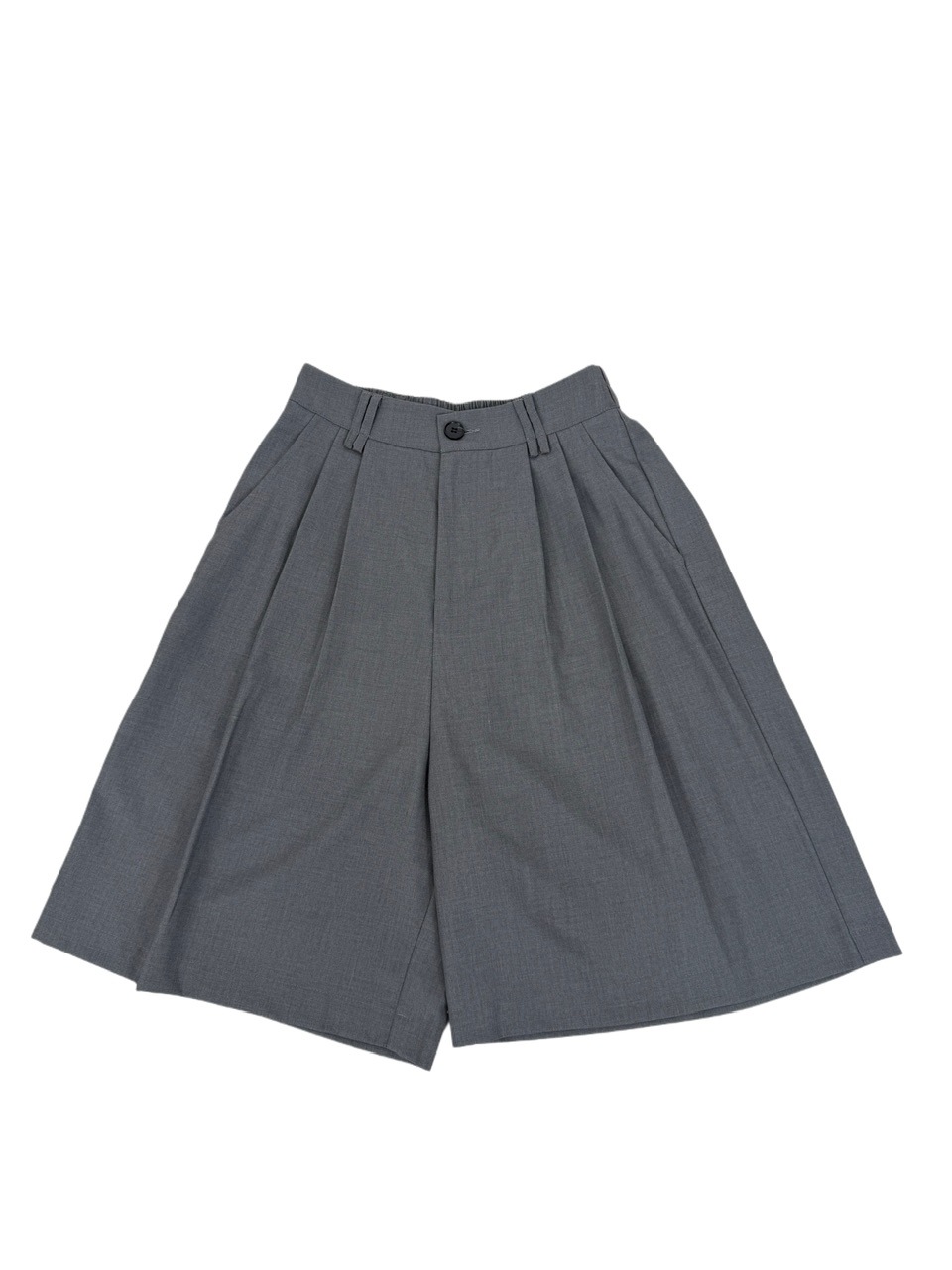 受注制【Nerd out XU】Bermuda slacks tuck pants (2color)