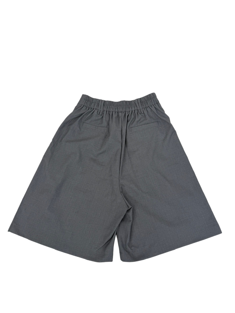 受注制【Nerd out XU】Bermuda slacks tuck pants (2color)