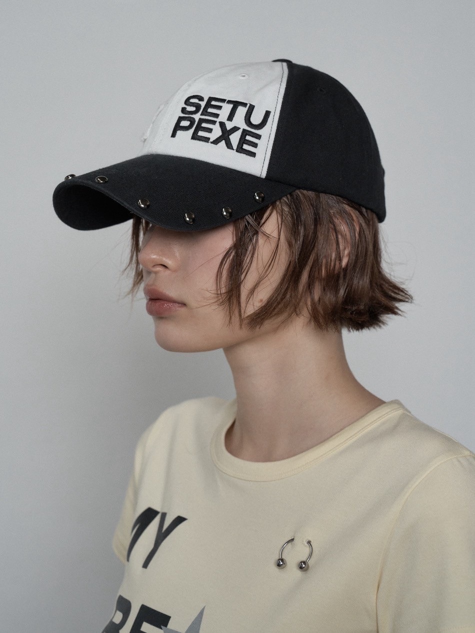 SETUP‐EXE】STUDDED LOGO BALL CAP / 【セットアップエグゼ SETUP‐EXE】STUDDED LOGO BALL CAP / 【セットアップエグゼ