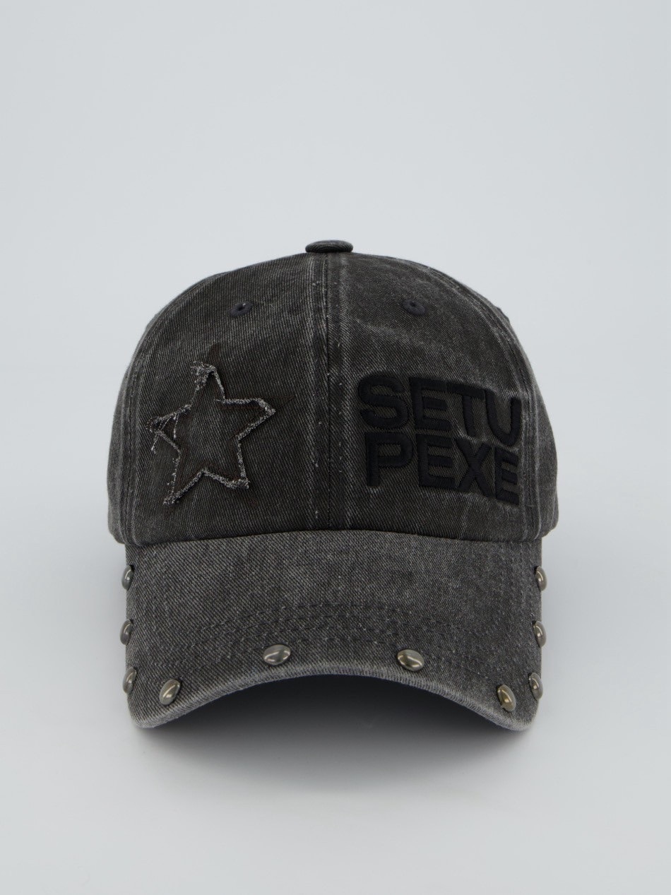 SETUP‐EXE】STUDDED LOGO BALL CAP / 【セットアップエグゼ