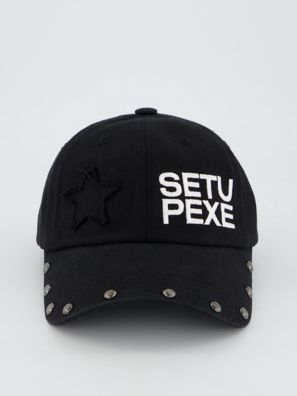 SETUP‐EXE】STUDDED LOGO BALL CAP / 【セットアップエグゼ