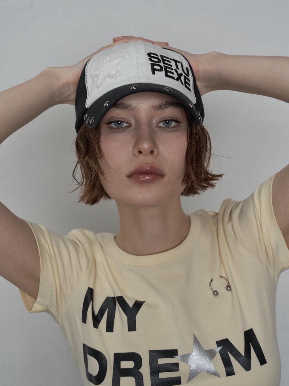 SETUP‐EXE】STUDDED LOGO BALL CAP / 【セットアップエグゼ