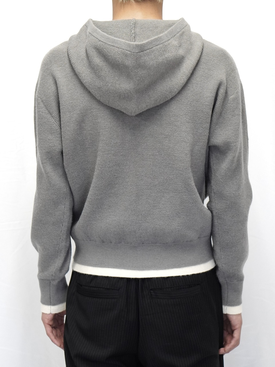 CS】layered knit zip hoodie(gray) | OUR BRAND,Chikashitsu +