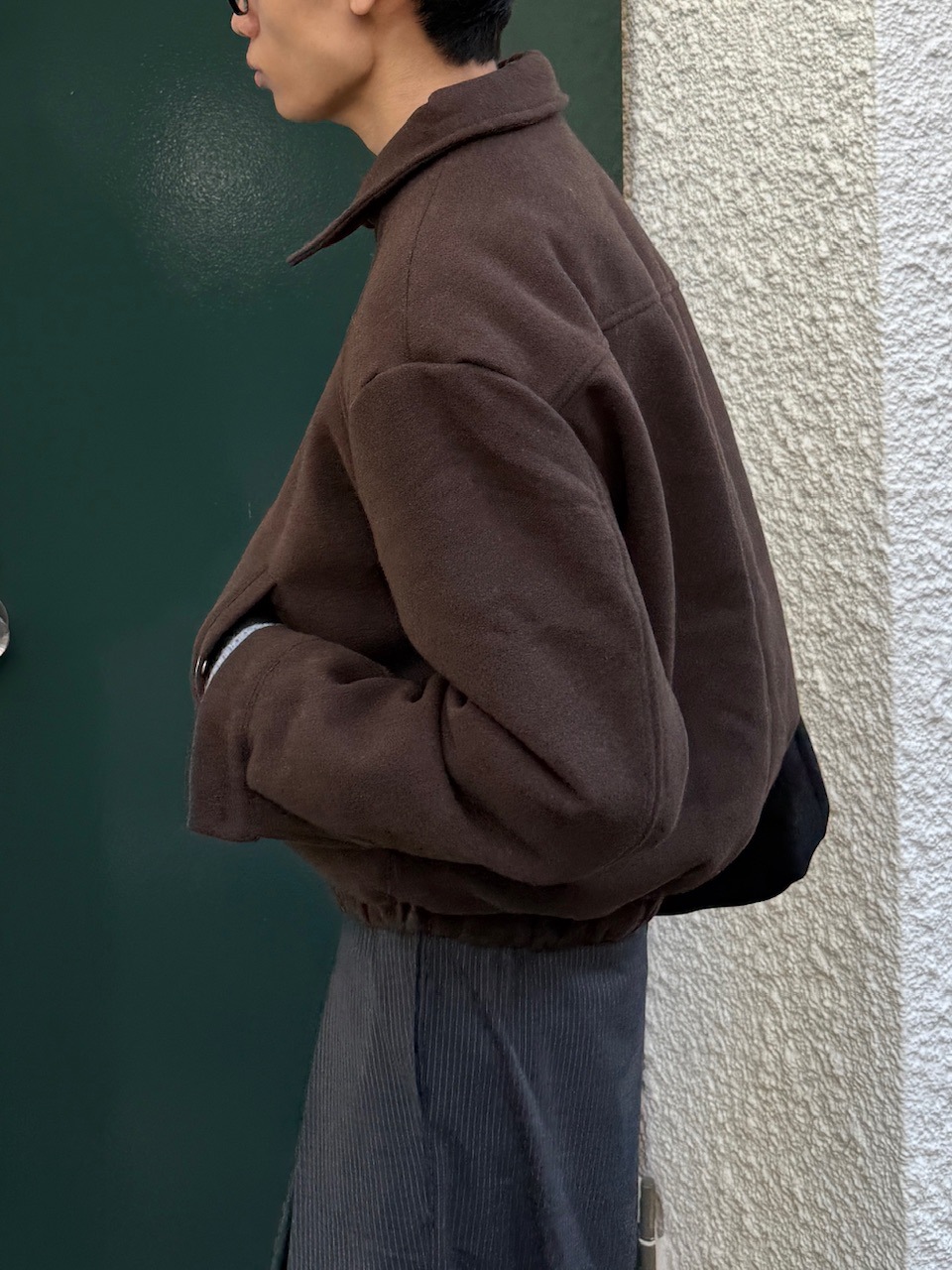 Closhingrooves様*専用 東京店WEB限定受注制【Chikashitsu +】cropped wool zip jacket