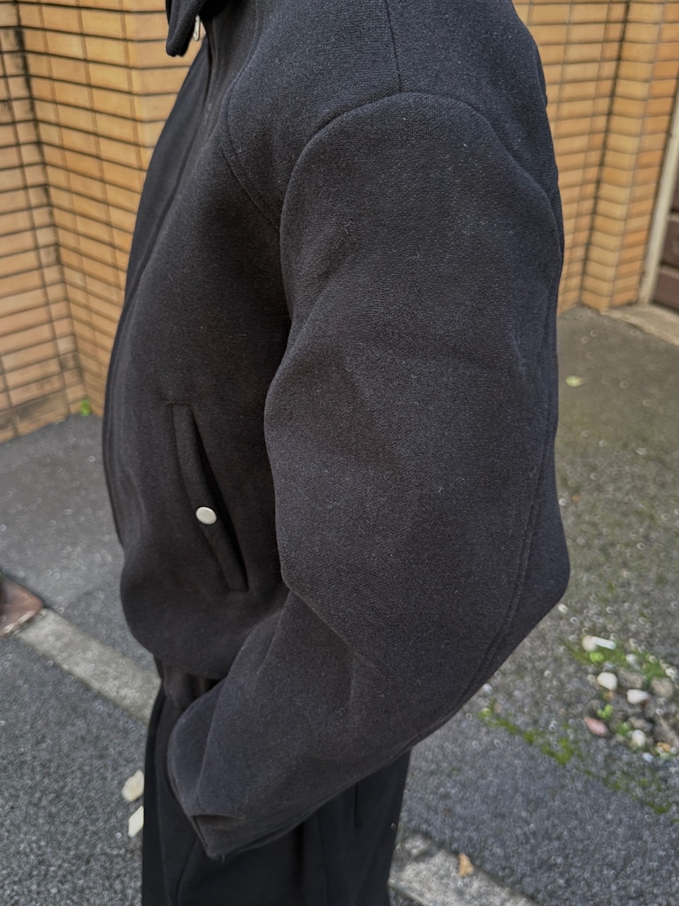 chichu 東京店WEB限定受注制【Chikashitsu +】cropped wool zip jacket