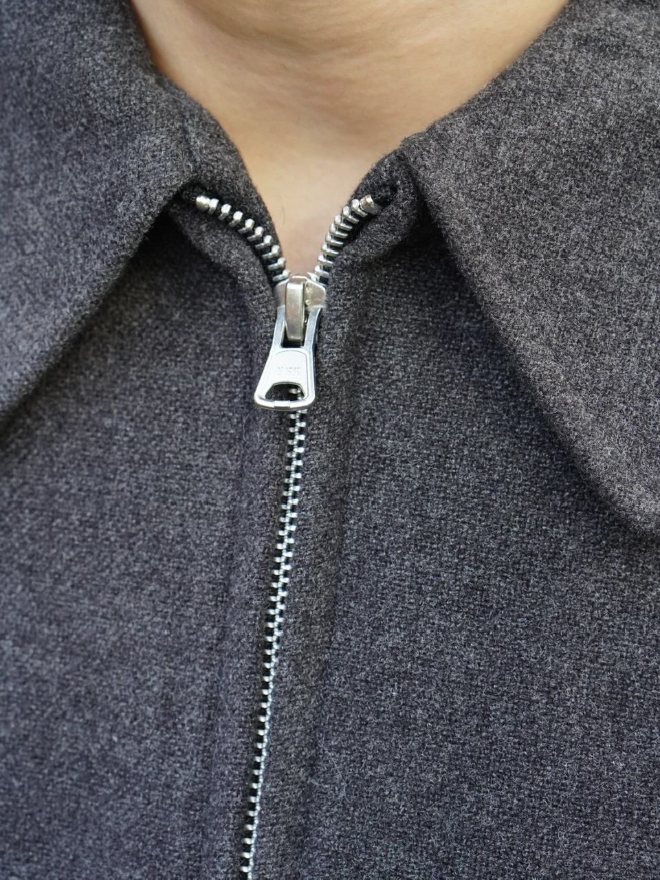 東京店WEB限定受注制【Chikashitsu +】cropped wool zip jacket / 【チカシツプラス】クロップドウールジップジャケット (3color)