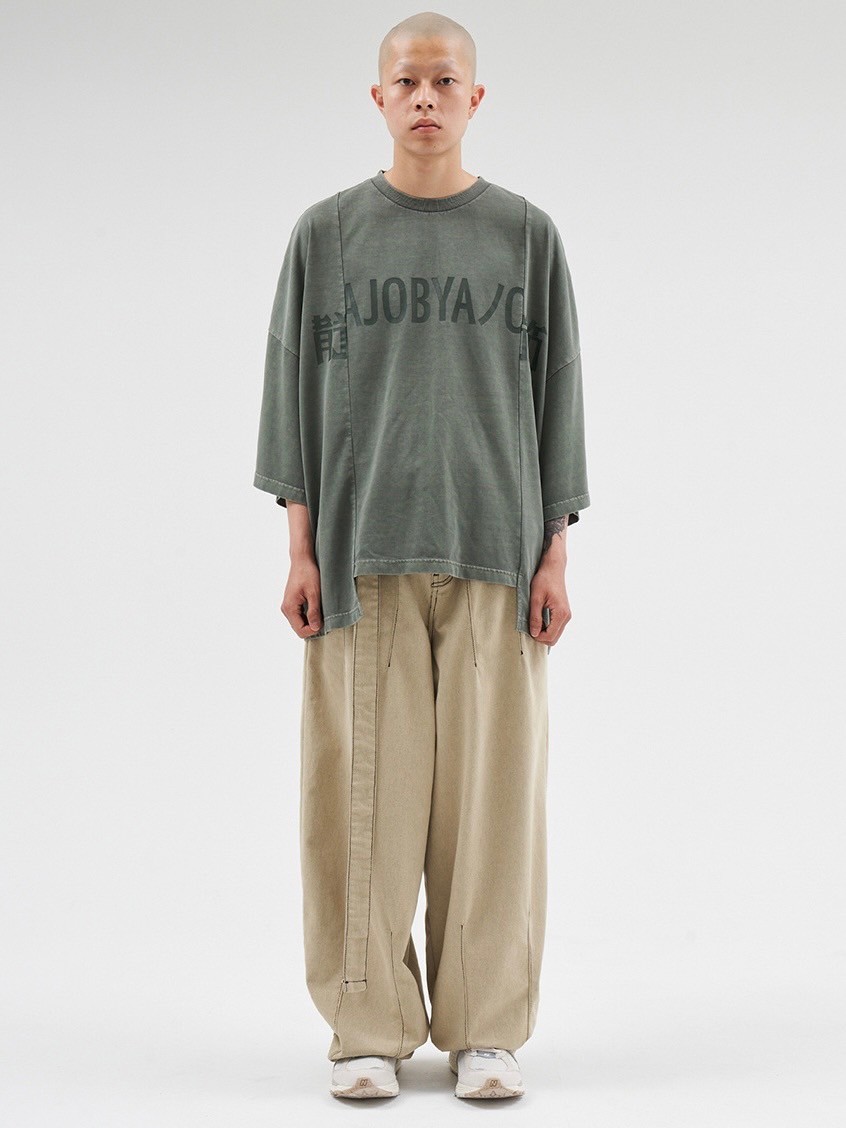 【AJO AJOBYAJO】24SS★ Two-Tone Twill Oversized Pants AJOBYAJO】Two-Tone Twill Oversized Pants | OUR BRAND