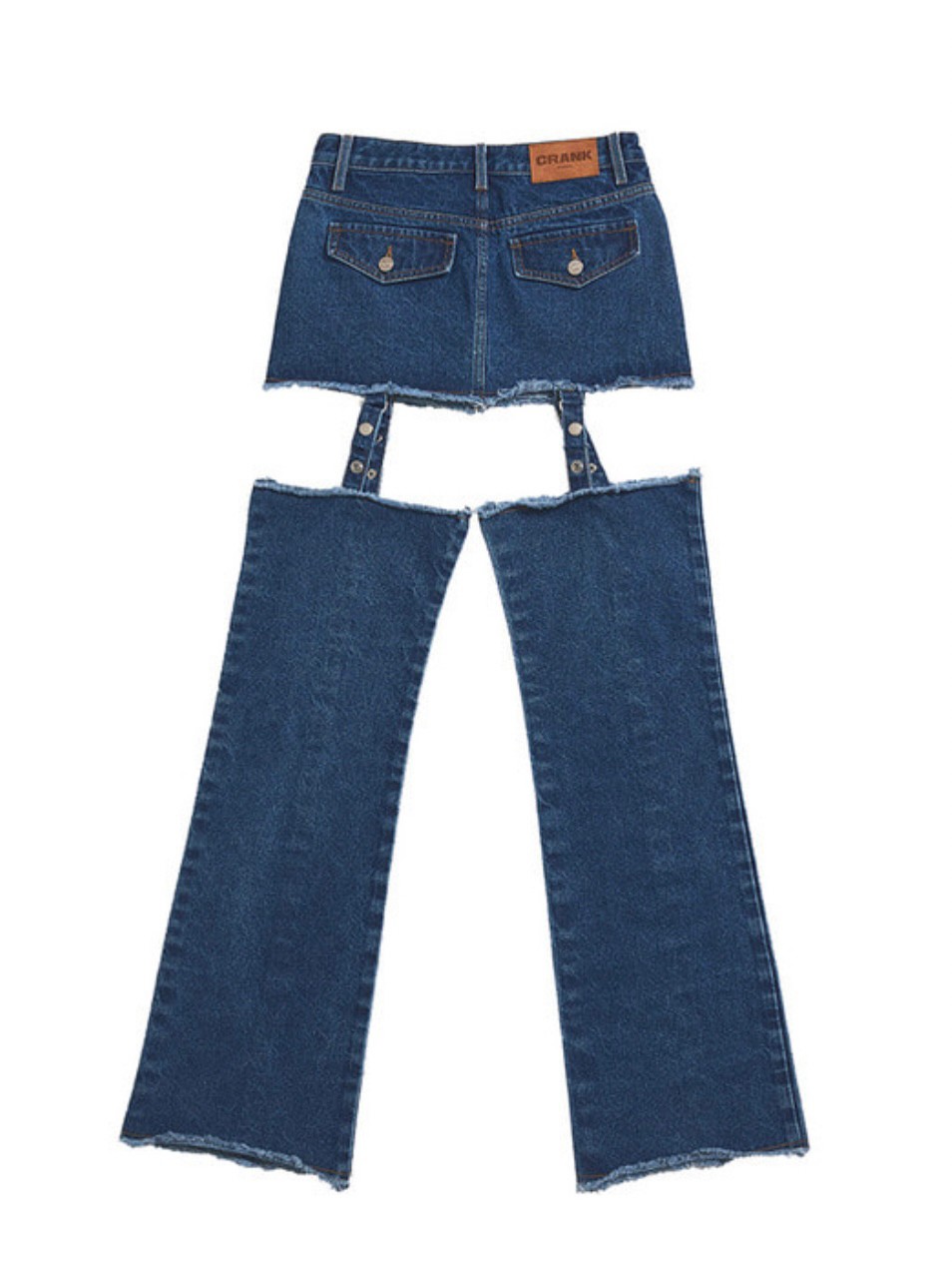 【CRANK】LAYERED DENIM SKIRT