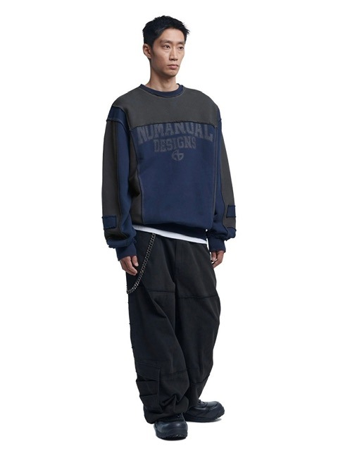 NOMANUAL】RAW EDGE C.B SWEATSHIRTS / 【ノーマニュアル】ロゴ
