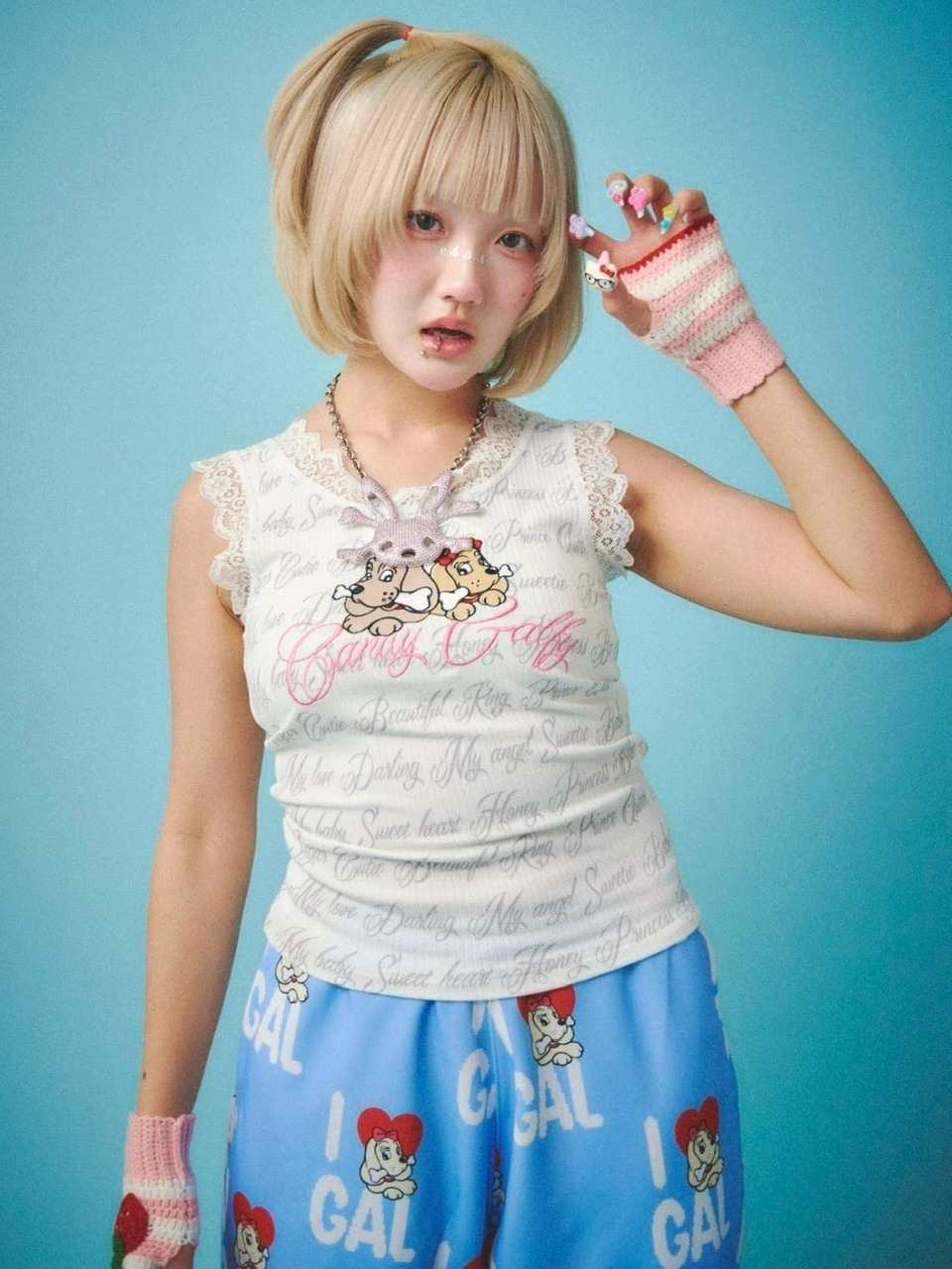 GALFY タンクトップ セットアップ GALFY タンクトップ GALFY-袖を忘れしTee メンズ レディース