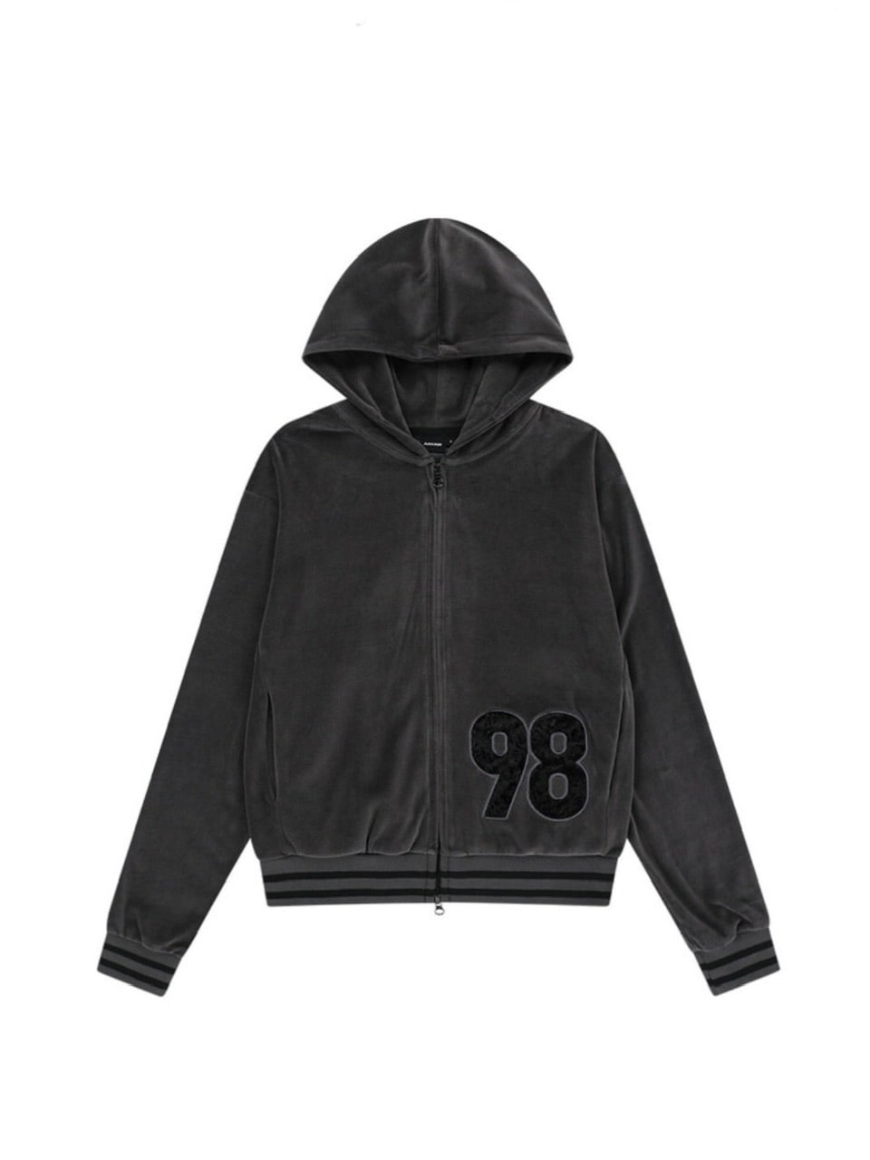 ◆24FW AAKAM 98 Patch Velour Zip-Up Hoodie/3色◆ AAKAM】98 Patch Velour Zip-Up Hoodie | OUR BRAND,AAKAM