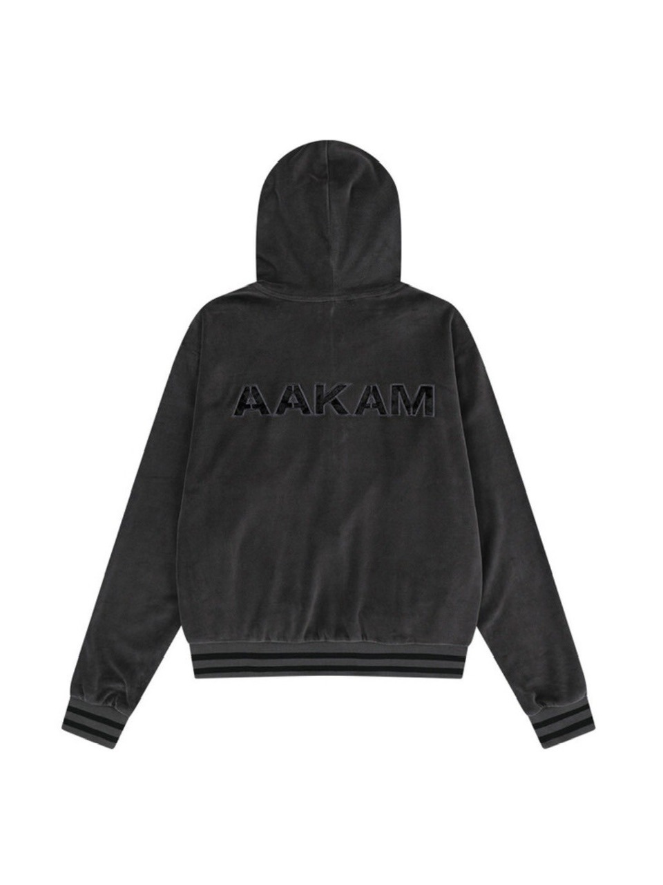 AAKAM】98 Patch Velour Zip-Up Hoodie | OUR BRAND,AAKAM | PRESSING