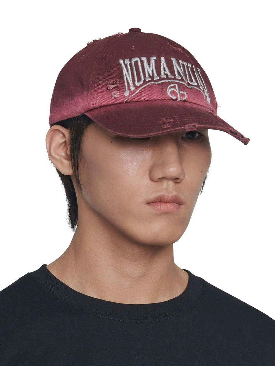 10/11再入荷【NOMANUAL】DESTROYED BALL CAP