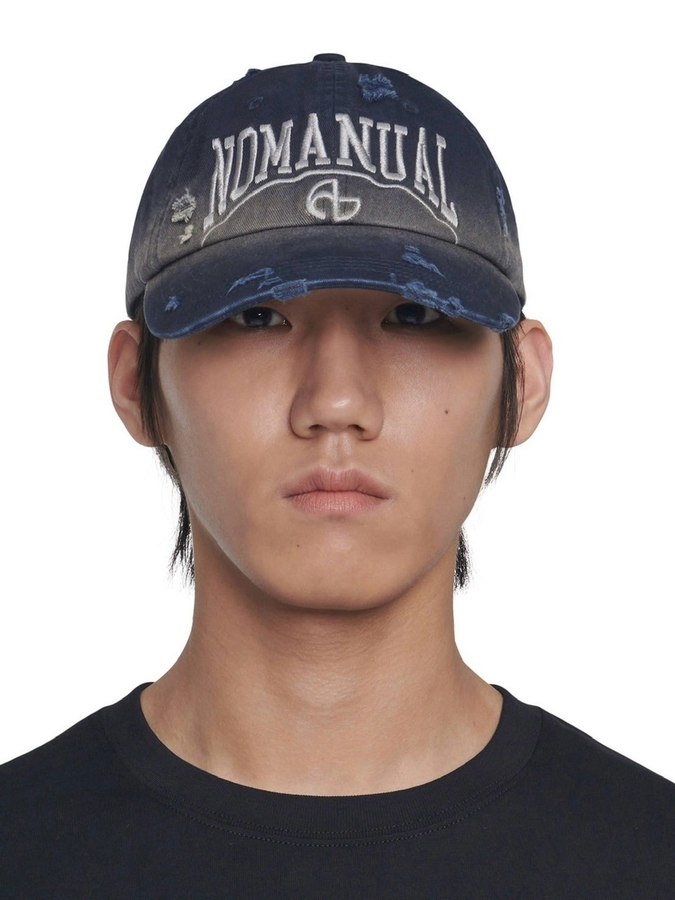 10/11再入荷【NOMANUAL】DESTROYED BALL CAP
