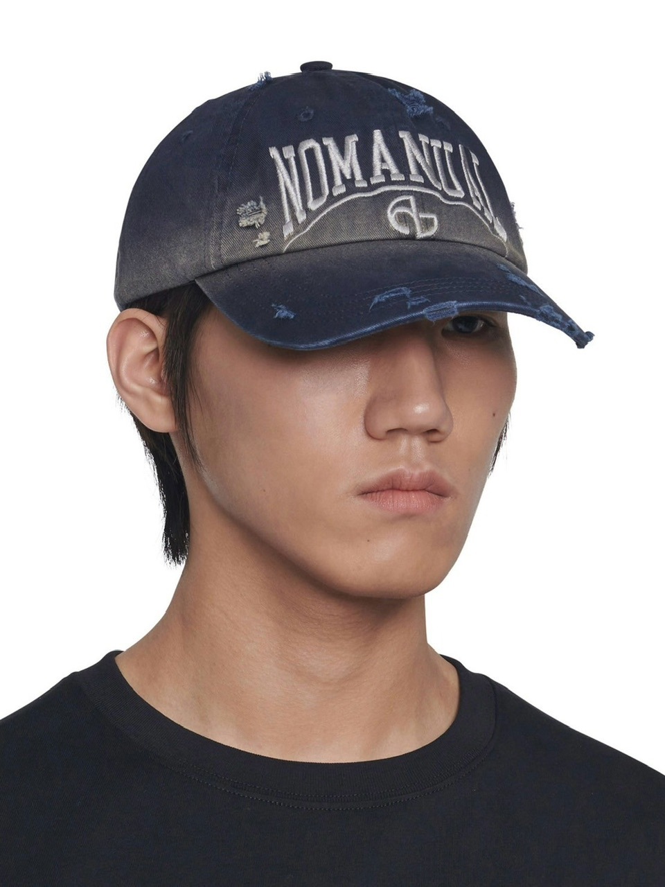 10/11再入荷【NOMANUAL】DESTROYED BALL CAP
