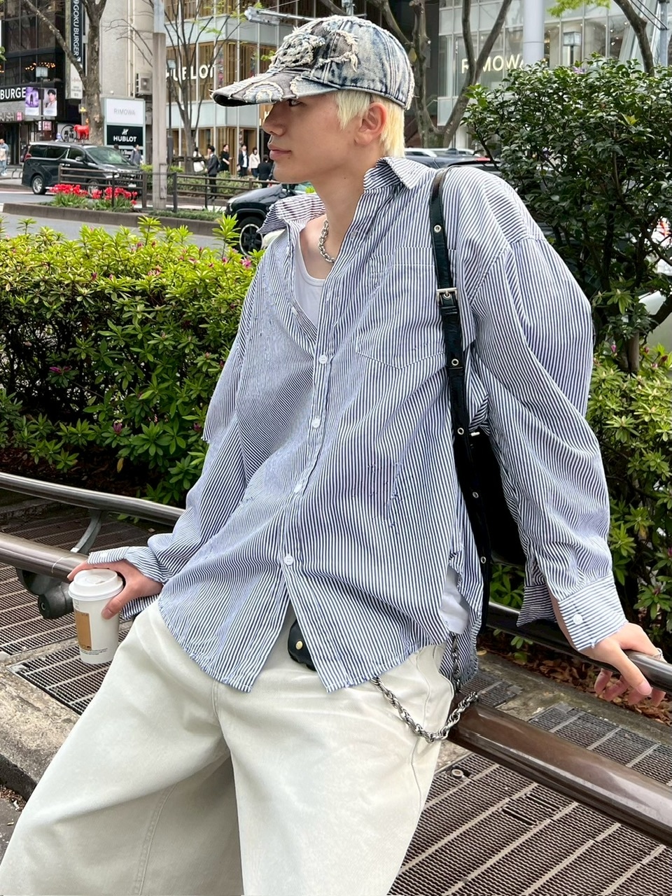 Chikashitsu + CS ストライプシャツ 受注制【Chikashitsu +】vintage like stripe shirt | OUR BRAND