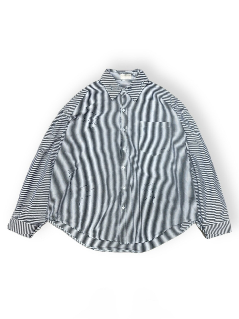 Chikashitsu + CS ストライプシャツ 受注制【Chikashitsu +】vintage like stripe shirt | OUR BRAND