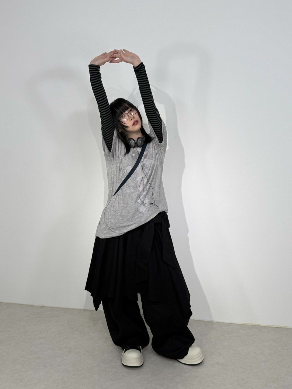 トップス Girl is angel see-through tee Nerd out XU】Girl is angel see-through tee (2color) | OUR