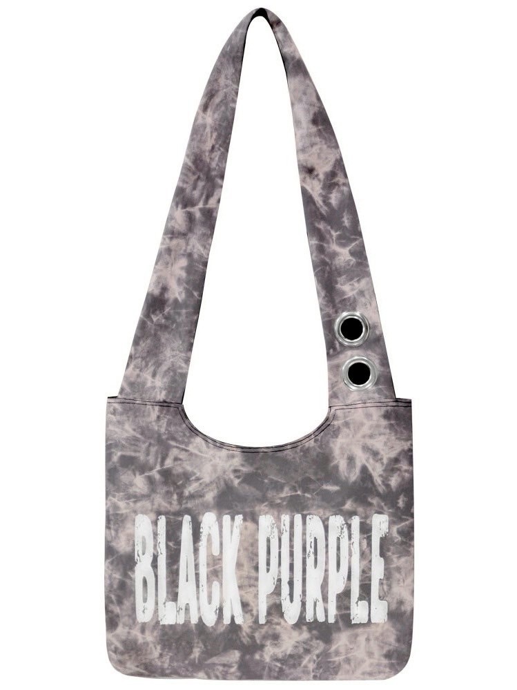 【BLACKPURPLE】25SS★ Deux-Eyelet Long Handle Bag BLACK PURPLE】Deux-Eyelet Long Handle Bag | OUR BRAND,BLACK