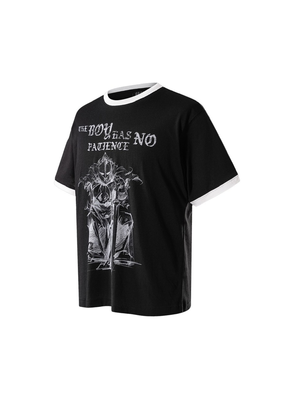 【The Boy Has No Patience】T-SHIRT The Boy Has No Patience】LUMINOUS DAWN SKETCH KNIGHT TEE