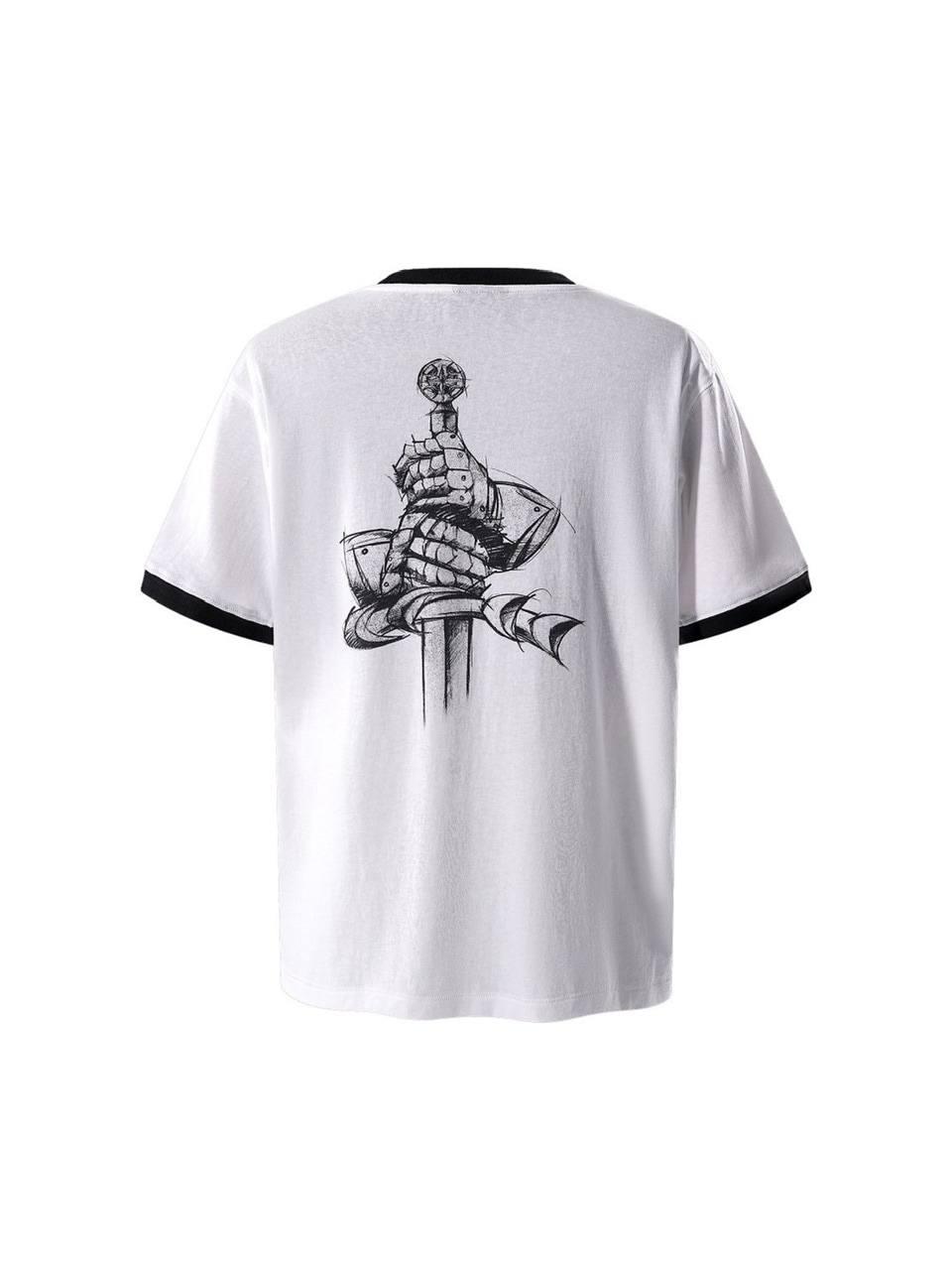 【The Boy Has No Patience】T-SHIRT The Boy Has No Patience】LUMINOUS DAWN SKETCH KNIGHT TEE