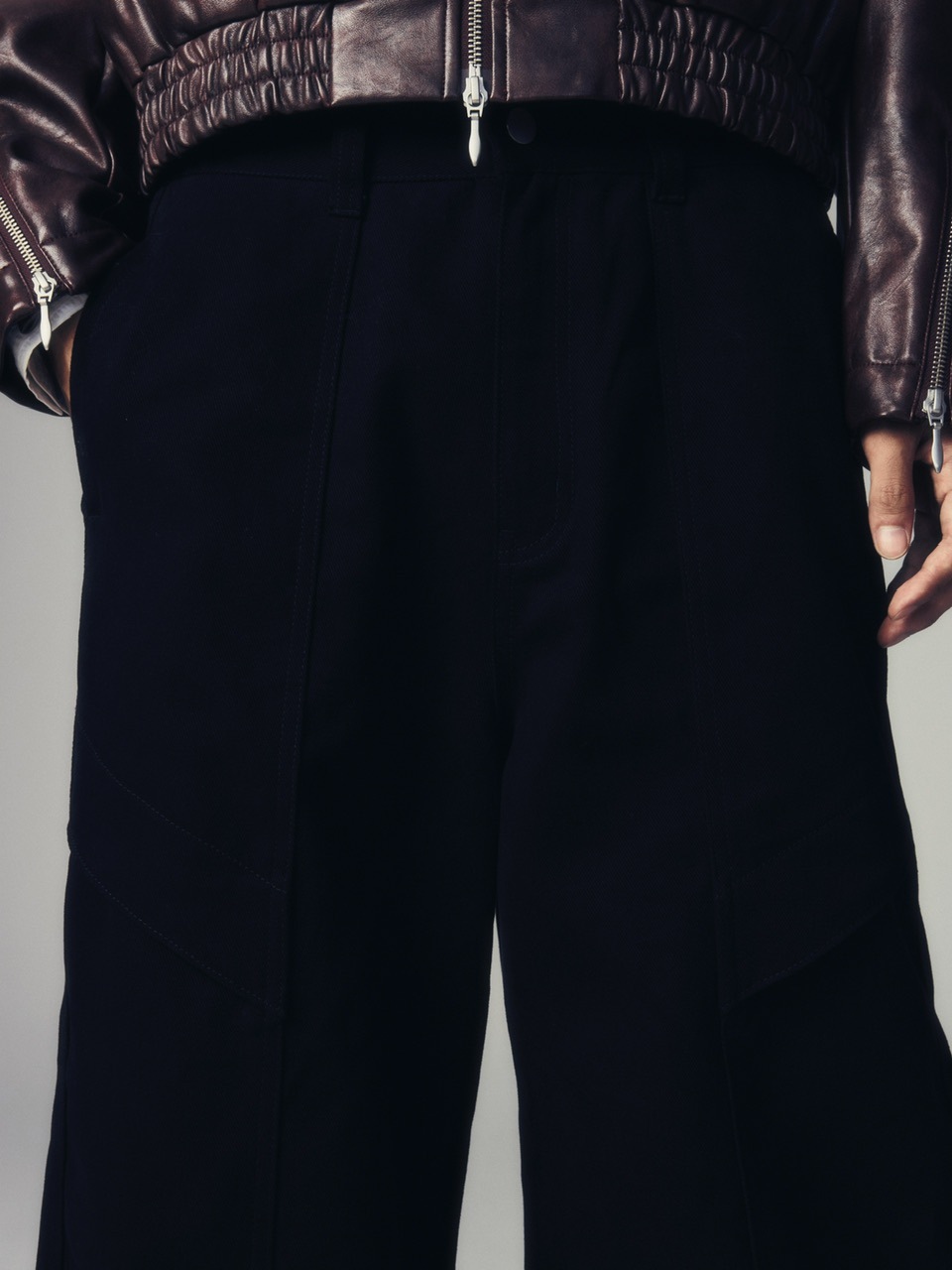 【CS】cotton wide twill pants (black) / 【シーエス】コットンワイドツイルパンツ