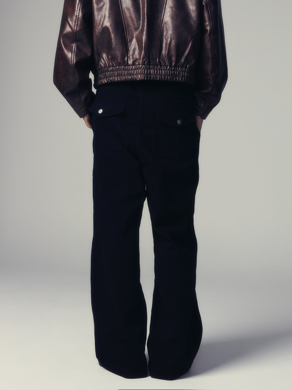 CS】cotton wide twill pants (black) | OUR BRAND,Chikashitsu +,CS