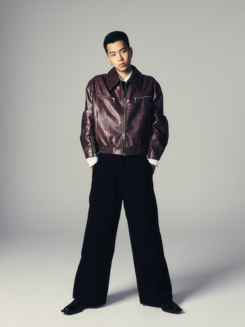 【CS】cotton wide twill pants (black) / 【シーエス】コットンワイドツイルパンツ