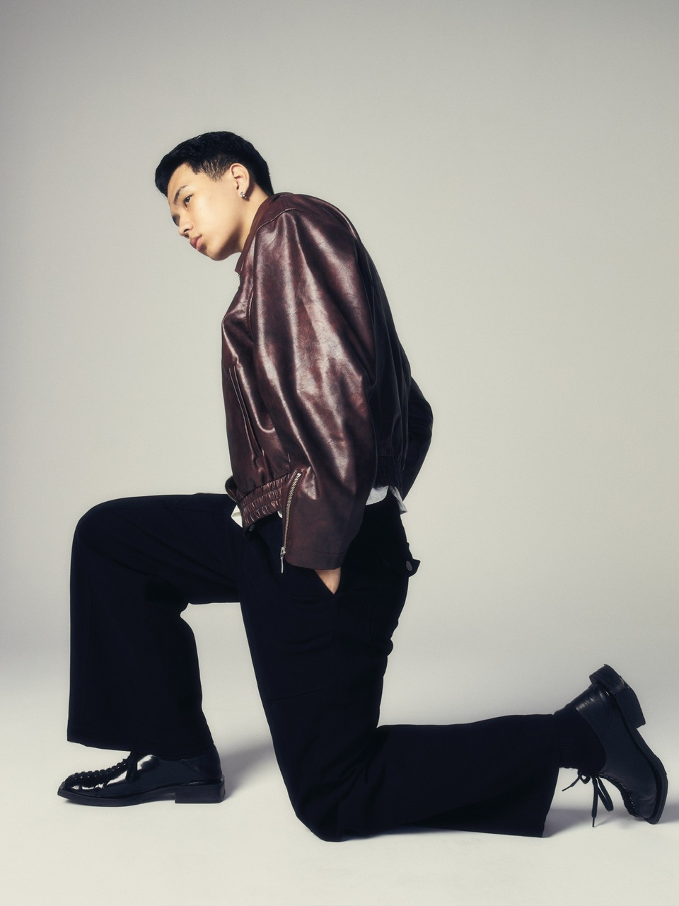 【CS】cotton wide twill pants (black) / 【シーエス】コットンワイドツイルパンツ