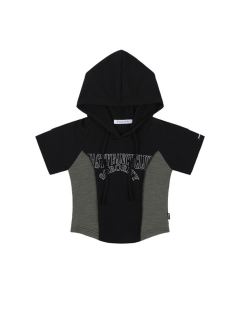 【NASTY FANCY CLUB】KIN HALF HOOD TEE