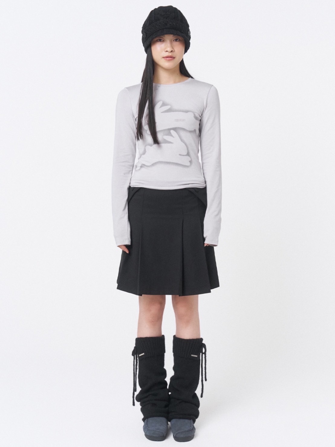 Miseki seoul】Twin rabbit long sleeves | OUR BRAND,Miseki seoul