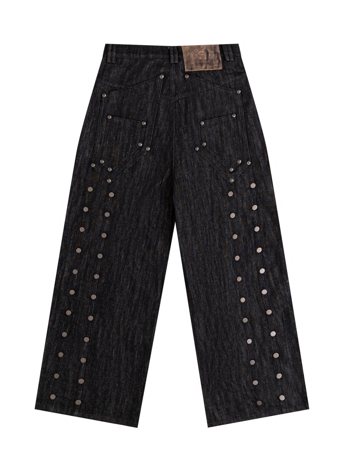 【Thought We Friends】Devlin Distressed Baggy Denims with Studs