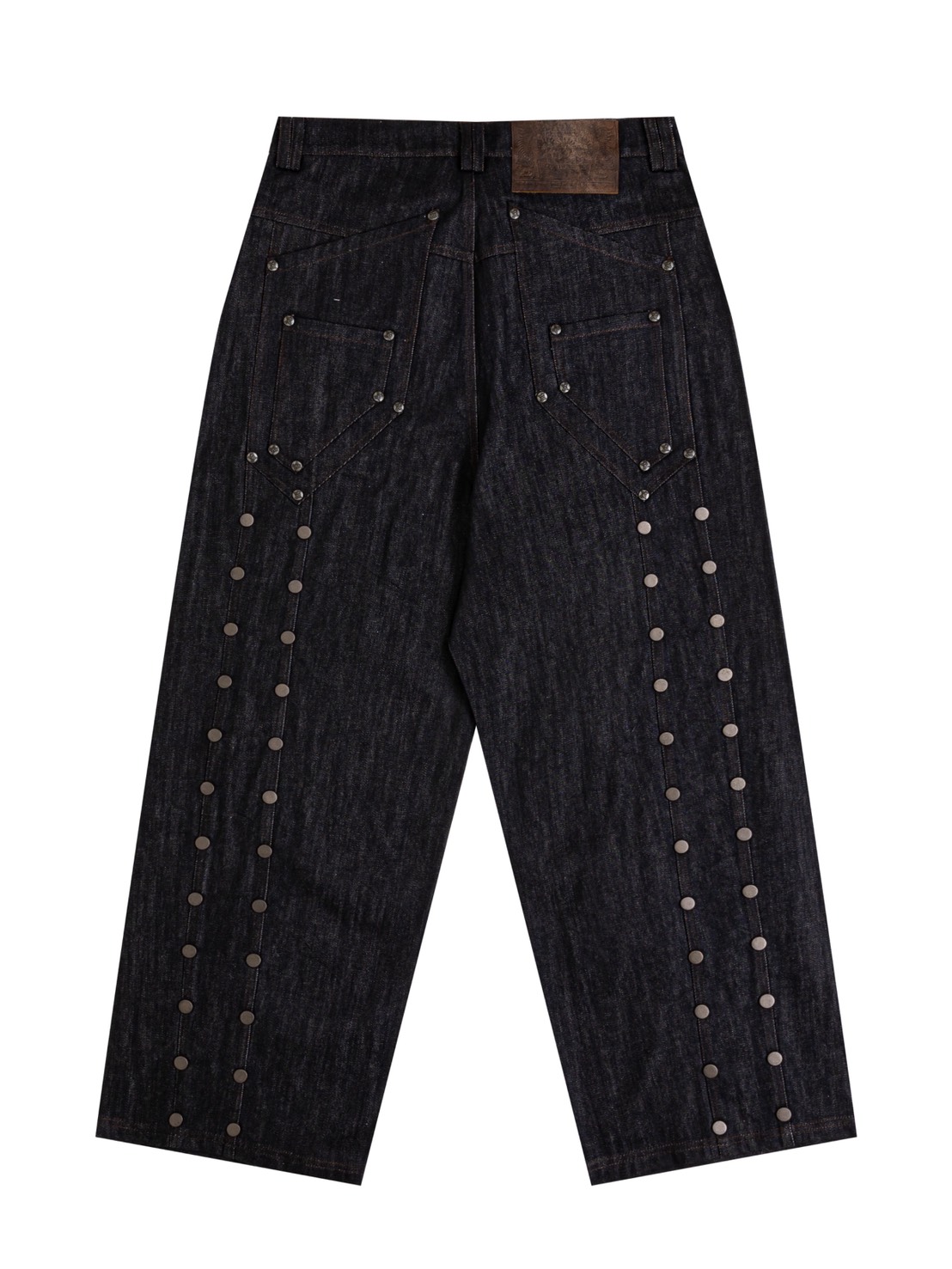 【Thought We Friends】Devlin Distressed Baggy Denims with Studs