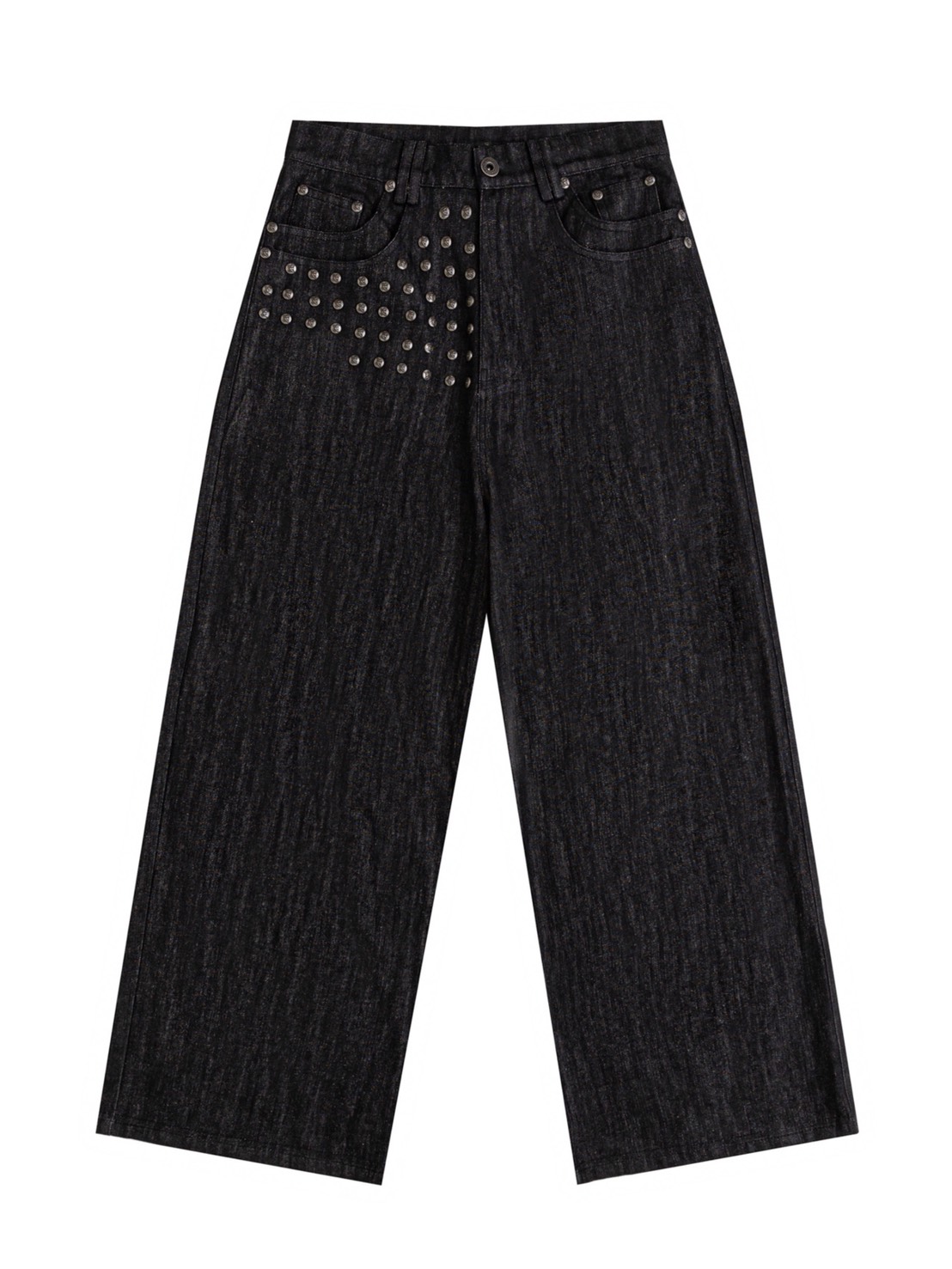 【Thought We Friends】Devlin Distressed Baggy Denims with Studs