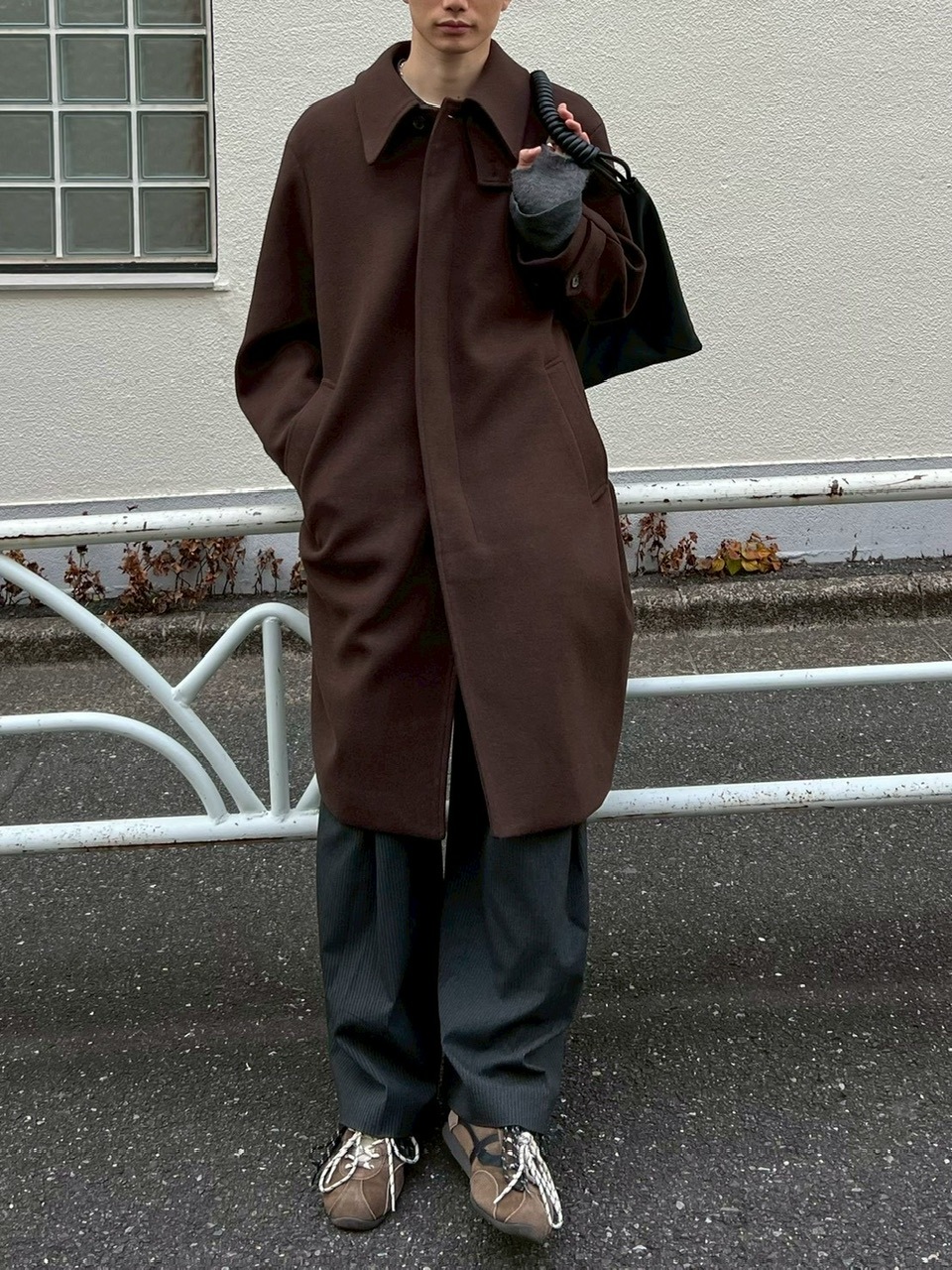 東京店WEB限定受注制【Chikashitsu +】balmacaan coat